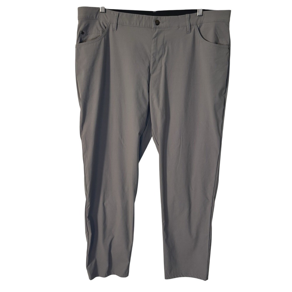 ADIDAS Mens Performance Go To 5 Pocket Golf Pants 38x30 Gray‎ Tapered Stretch